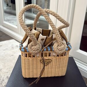 AUTHENTIC PRADA WICKER BAG